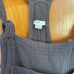 American eagle aerie gauze overalls grey